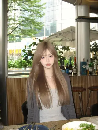 カラー 尹兆奎美容室所属・パーマ/ブリーチ 新大久保/シンのヘアスタイル