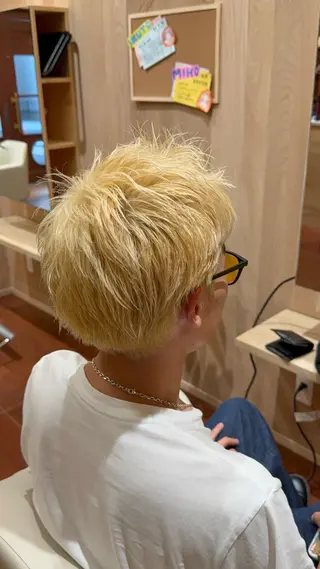 カラー メンズ ルプラボウ/艶カラー /縮毛矯正/いくとのヘアスタイル