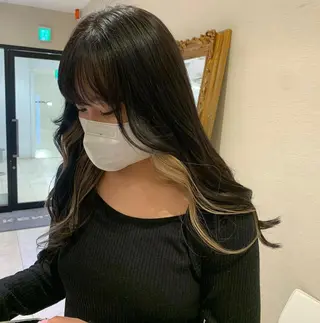 セミロング カラー 🌀perm / bob / RINAのヘアスタイル