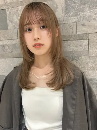 ミディアム LaBlessなんば スカイオ山田浩史のヘアスタイル