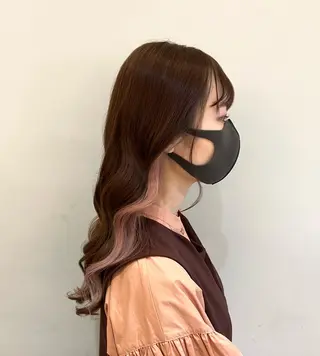 ロング カラー 【韓国艶カラー🎀】 添田 菜摘のヘアスタイル