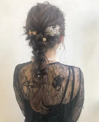 ロング カラー ヘアアレンジ nakahara madokaのヘアスタイル