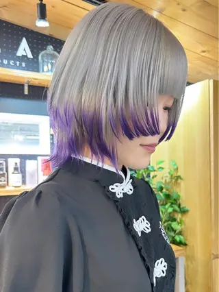 ショート カラー 🧸艶々韓国ヘア 🧁mizunaのヘアスタイル