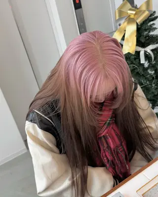 ロング カラー 透明感ワンカラー梅田 ダブルカラー/川上のヘアスタイル