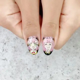 ミディアム カラー パーマ ヘアアレンジ メンズ キッズ ネイル マツエク・マツパ アイブロウ Salon Kのネイルデザイン