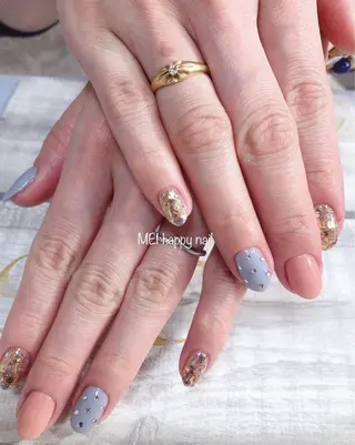 ネイル 北浦和 自爪育成ケアのネイルデザイン