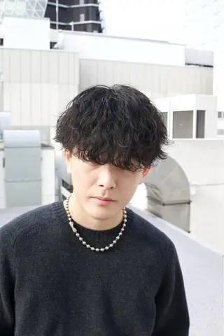 パーマ メンズ LICO HAIR＆RELAXATION 名駅店所属・メンズ特化美容師/ パーマ/波巻き/陸翔のヘアスタイル
