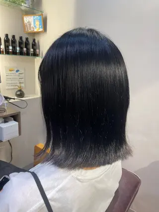 ミディアム 佐々木 優花のヘアスタイル