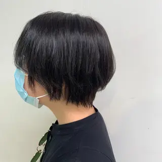 ショート カラー ヘアアレンジ くすみミルクティー／ ブラウン🪡TOWAのヘアスタイル