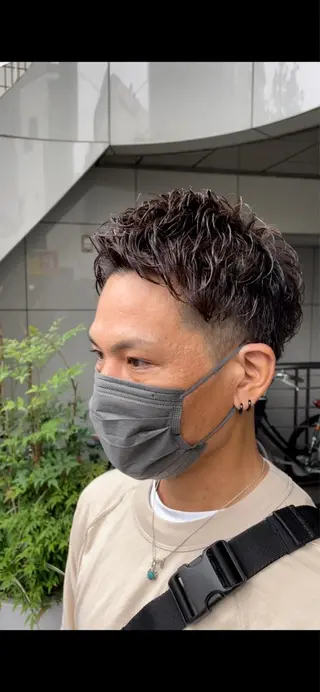 パーマ メンズ 古指 匠巳のヘアスタイル
