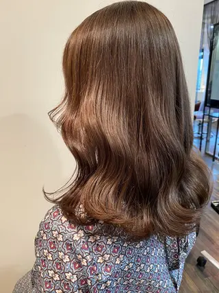 セミロング カラー knock【ノック】所属・烏丸韓国ヘア🇰🇷 ayaka🎀のヘアスタイル