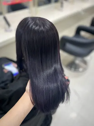 カラー ベージュ・ラベンダー カラー🎀りりのヘアスタイル