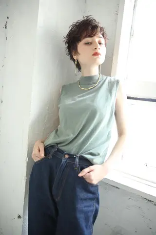 ショート パーマ 代表　土屋ヒロユキ ショートカットのヘアスタイル