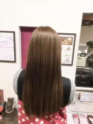 ロング カラー 大島 智志のヘアスタイル