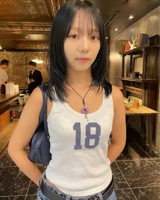 ミディアム green表参道所属・Risa✴︎/ 艶カラー🫧のヘアスタイル