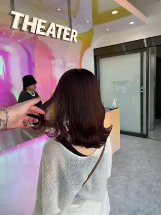 セミロング カラー ヘアアレンジ ブリーチボブNo.1 🥇/KOHEIのヘアスタイル