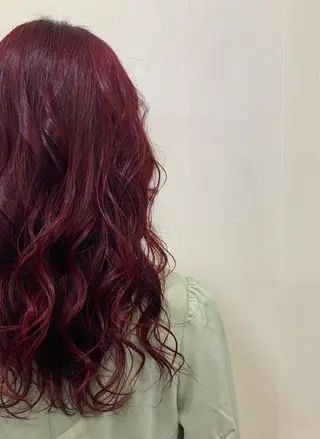 ロング カラー ヘアアレンジ ANDIAMO SAKAE  楓のヘアスタイル