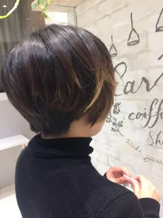 ショート Kobayashi ハイライト/ショートのヘアスタイル