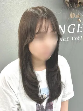 ロング カラー 巻ける美髪矯正/ 韓国ヘア/yutaのヘアスタイル