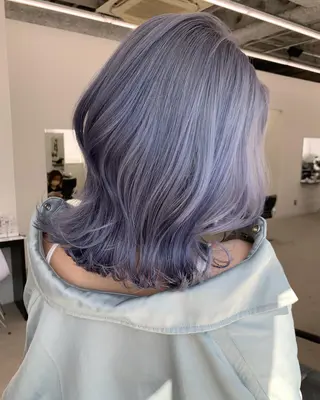 セミロング LINOET名古屋所属・ダブルカラー🩶上村 純妃🩶名駅徒歩5分のヘアスタイル