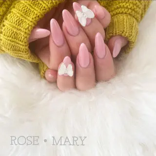ロング ネイル ROSE・ MARY 鈴木のネイルデザイン