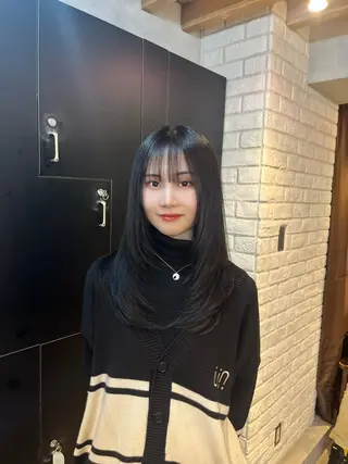 ロング 髪質改善／縮毛矯正 関根青葉のヘアスタイル