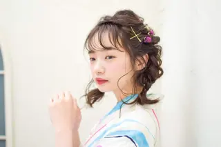 ミディアム 小林 永佳のヘアスタイル