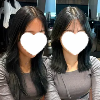 ミディアム カラー 内田 志乃のヘアスタイル