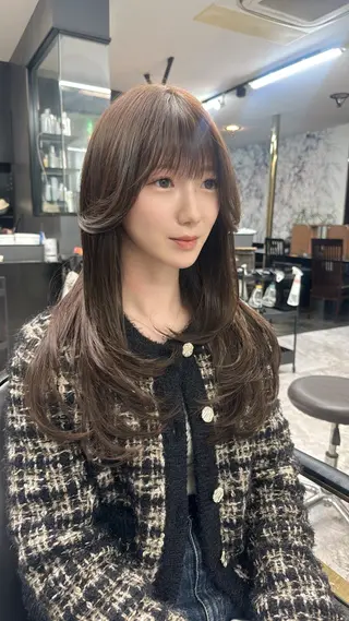 ロング 飯富 信二のヘアスタイル