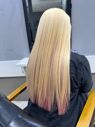 セミロング カラー dao/ミルクティー /ブラウン/ブロンドのヘアスタイル