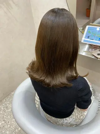 ミディアム カラー 新宿/韓国ヘア 中明度カラー/かやのヘアスタイル