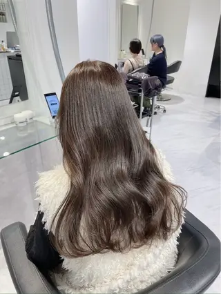 ロング カラー モテ髪💕ハイトーン ベージュ yuriaのヘアスタイル