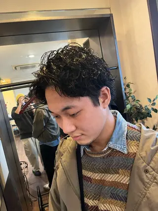 ショート パーマ パーマが得意な【最高 悠斗】のヘアスタイル