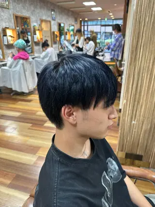 カラー メンズ フェードカット ✄﻿杉山来輝金沢文庫のヘアスタイル