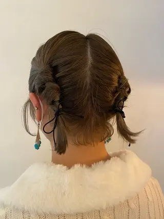 ショート カラー gemhair&makeup所属・Fuka／艶カラー ／ケアカラー／パーマのヘアスタイル