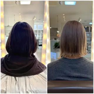 ショート カラー d'Or riz所属・長谷川 絵美のヘアスタイル