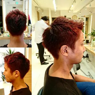 ショート メンズ 透明感ハイライト◎ 伊藤夏海のヘアスタイル