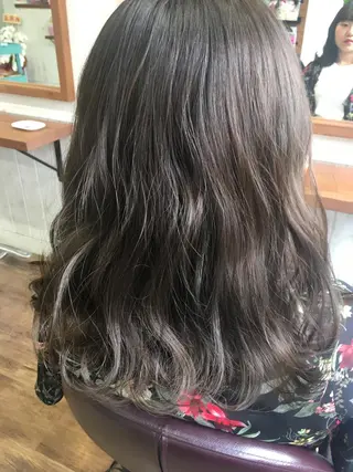 カラー ブリーチ毛縮毛矯正 👑山口のヘアスタイル