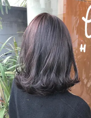 ミディアム ♱地雷カラー♱ウルフ ♱ 藍衣 ♱のヘアスタイル