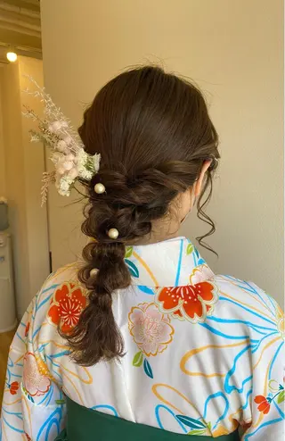 ヘアアレンジ 林 瑠夏のヘアスタイル