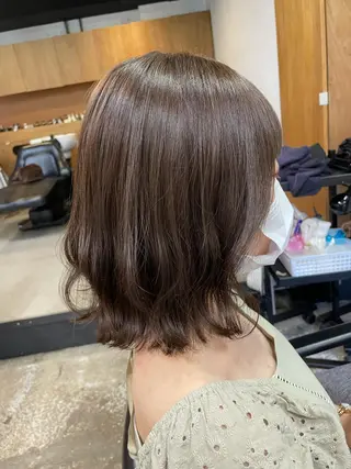 ミディアム カラー 🌿レイヤーボブ/パ ーマ🌿　木梨健太のヘアスタイル