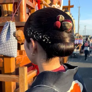 ロング ヘアアレンジ mei/艶髪/透明感 カラー/ヘアセットのヘアスタイル