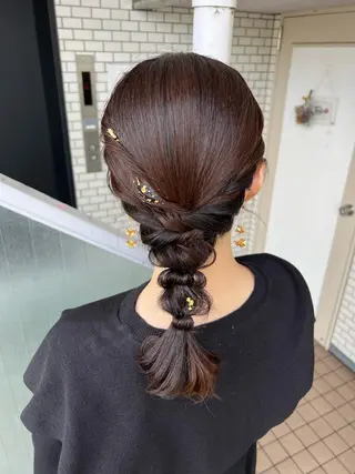 ヘアアレンジ 大人可愛いヘアメイク 💋🧚‍♀️しずかのヘアスタイル