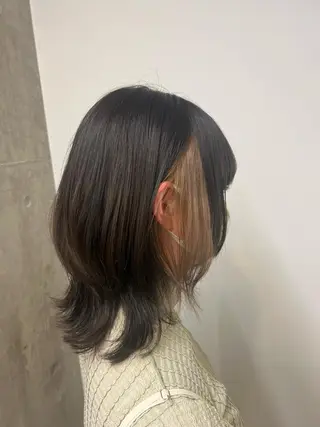 ミディアム 土田かほ/本日🈳 透明感カラー🍃のヘアスタイル