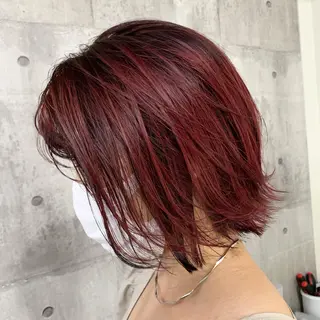 ミディアム カラー パーマ ヘアアレンジ メンズ キッズ ネイル マツエク・マツパ 女性専用サロン梅田 髪質改善カラーakiのヘアスタイル