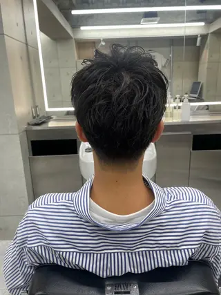 ミディアム メンズ CHROM TOKYO A.L.T所属・【メンズ・パーマ】 藪 清正のヘアスタイル