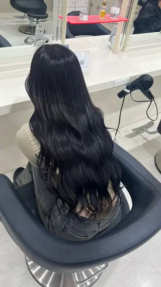 ロング カラー ヘアアレンジ 韓国レイヤー＆ピンク 艶髪🩶maikoのヘアスタイル