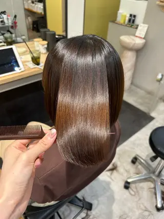 ショート パーマ hub hair レイヤー/透明感のヘアスタイル