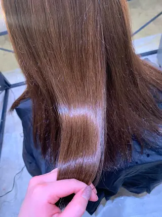 セミロング 横山 菜摘のヘアスタイル