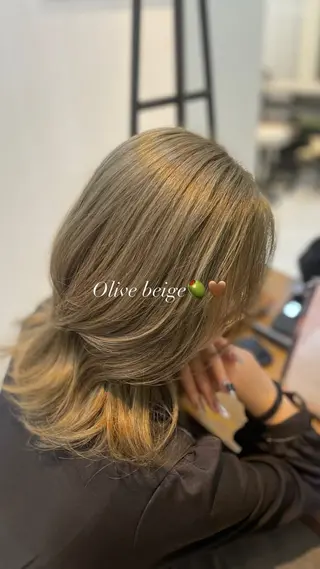 ミディアム wakana／ メンズカット／カラーのヘアスタイル